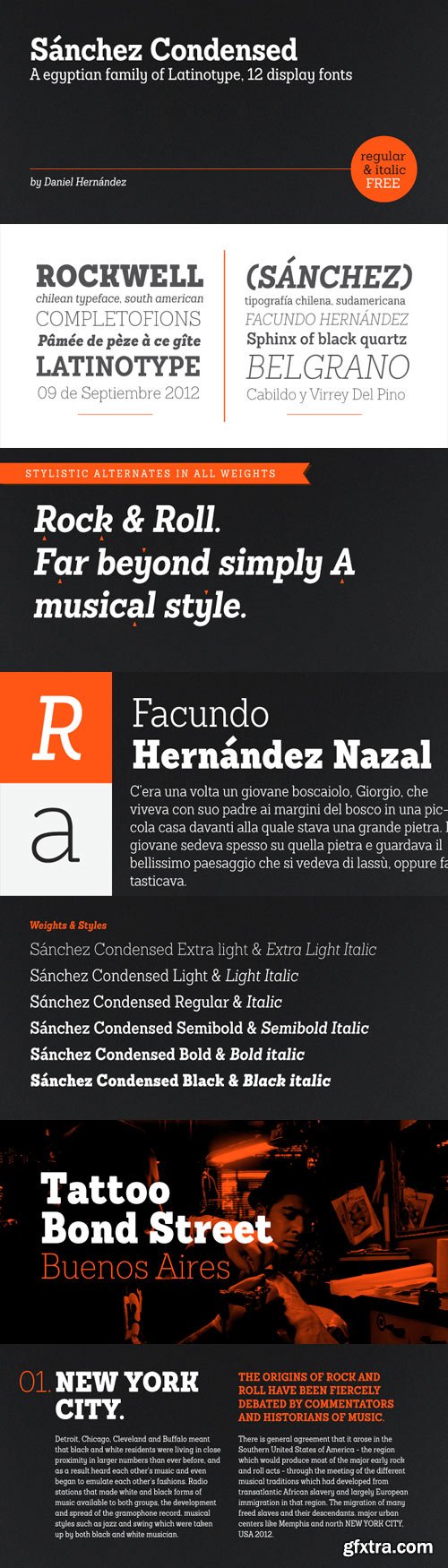 Sanchez Condensed Font Family - 12 Fonts for $126