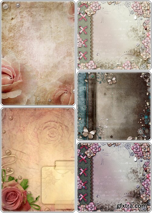 Card for greeting, for invitation on the vintage background - Stock photo
