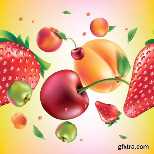 Food seamless pattern, 25xEPS