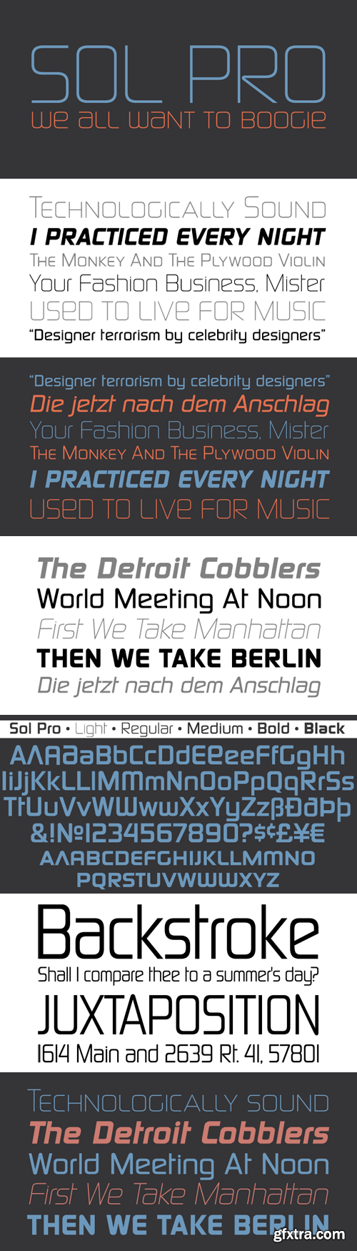 Sol Pro Font Family - 10 Fonts (Incomplete Family) for $200