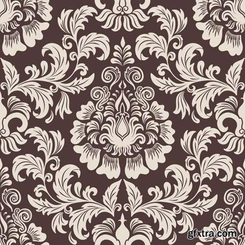 Damask seamless pattern element, 25xEPS