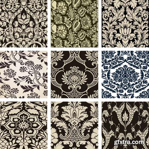 Damask seamless pattern element, 25xEPS