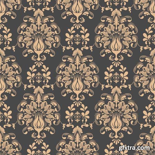 Damask seamless pattern element, 25xEPS