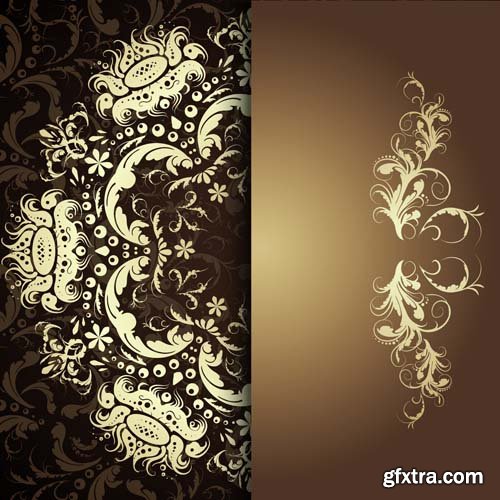 Damask seamless pattern element, 25xEPS