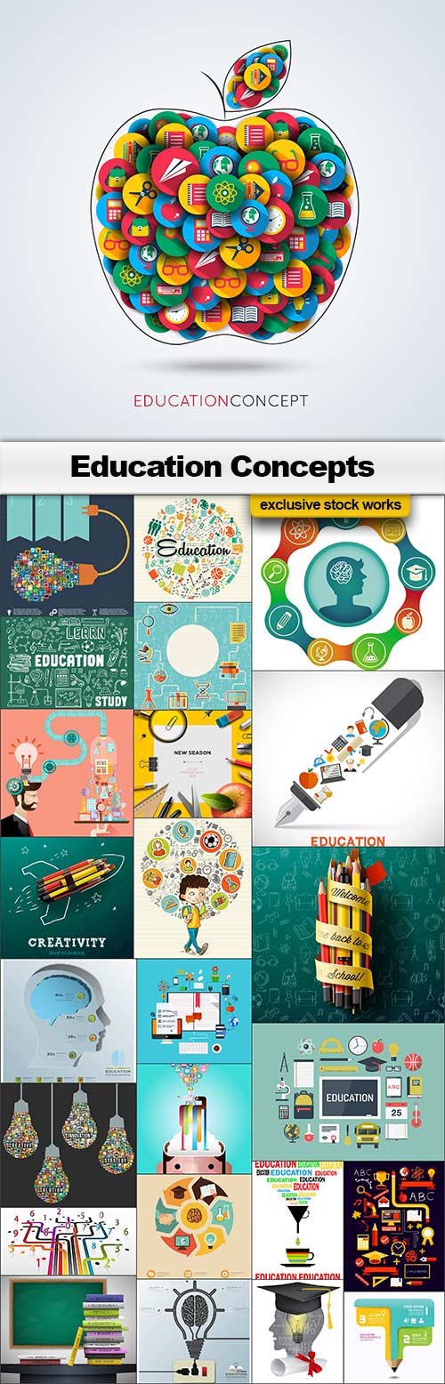 Education Concepts - 25x EPS