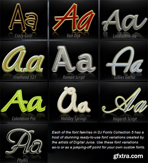 Digital Juice Fonts Collection 5