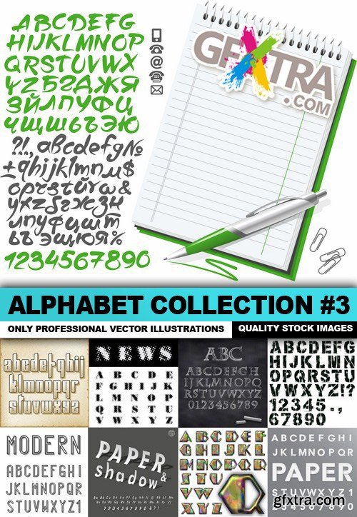 Alphabet Collection #3 - 25 Vector