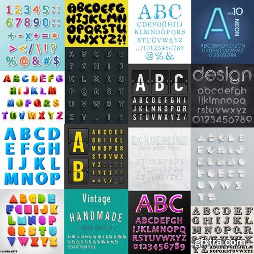 Alphabet Collection #3 - 25 Vector