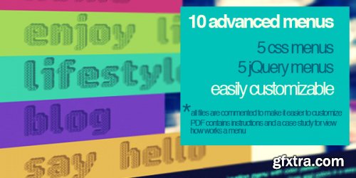 CodeCanyon - Super menu pack (10 menus) v1.0