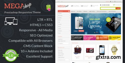 ThemeForest - Mega Store - Prestashop Responsive Template v4.0