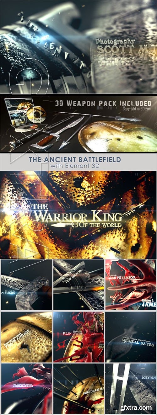 VideoHive - Ancient Battlefield Element 3D 5497638