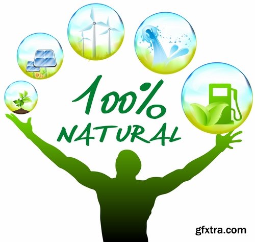 Ecology Green and Energy green concept -25 Ai