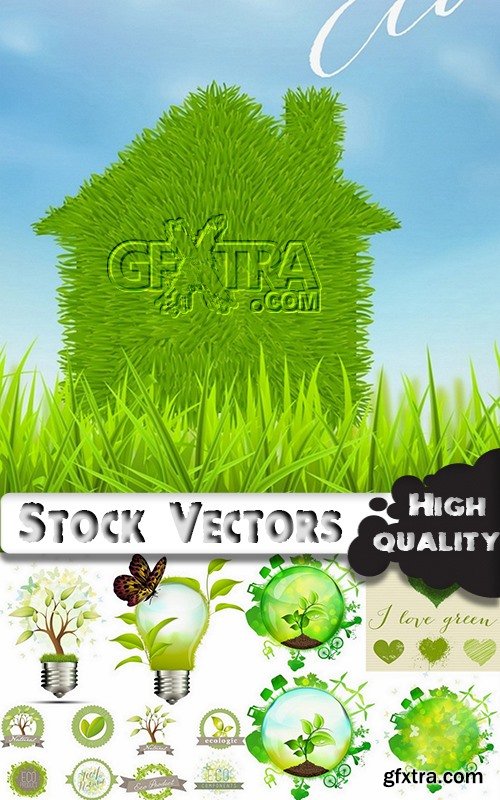 Ecology Green and Energy green concept -25 Ai