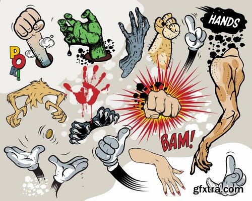 Different Comics Elements - 20 Eps - 4 Ai - 1 Svg