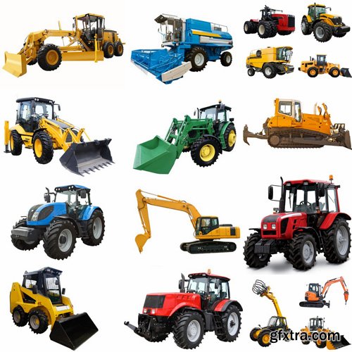Tractor Collection (isolated) - 25 HQ Images