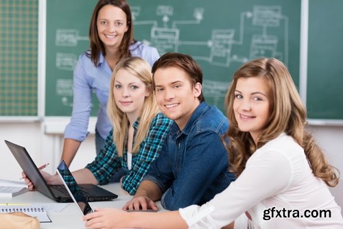 Students at classroom - 25 HQ Jpg
