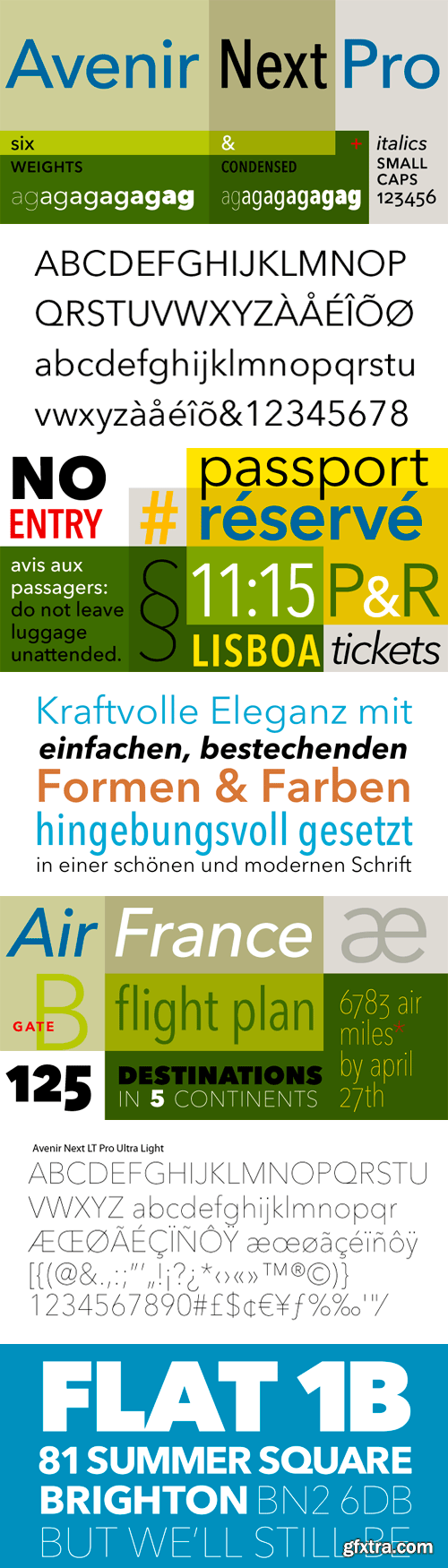 Avenir Next Pro Font Family - 17 Fonts for $999