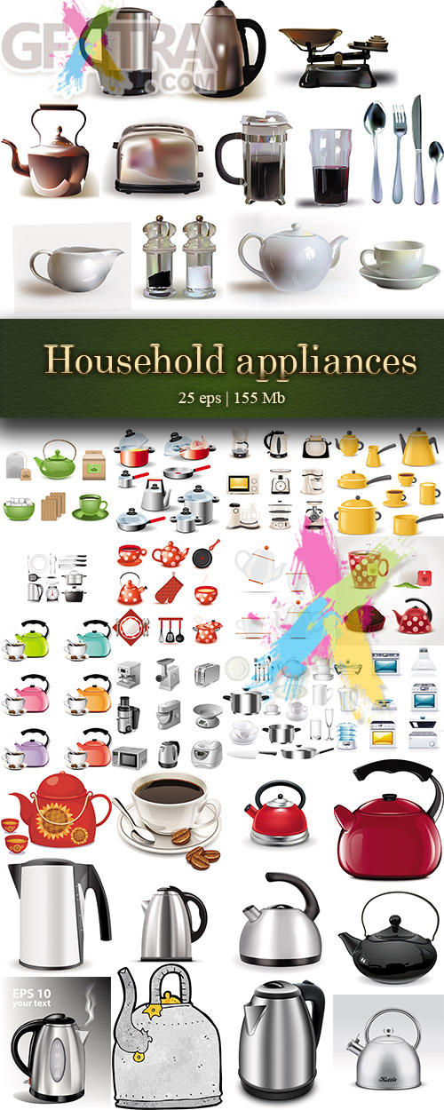 Vector household appliances