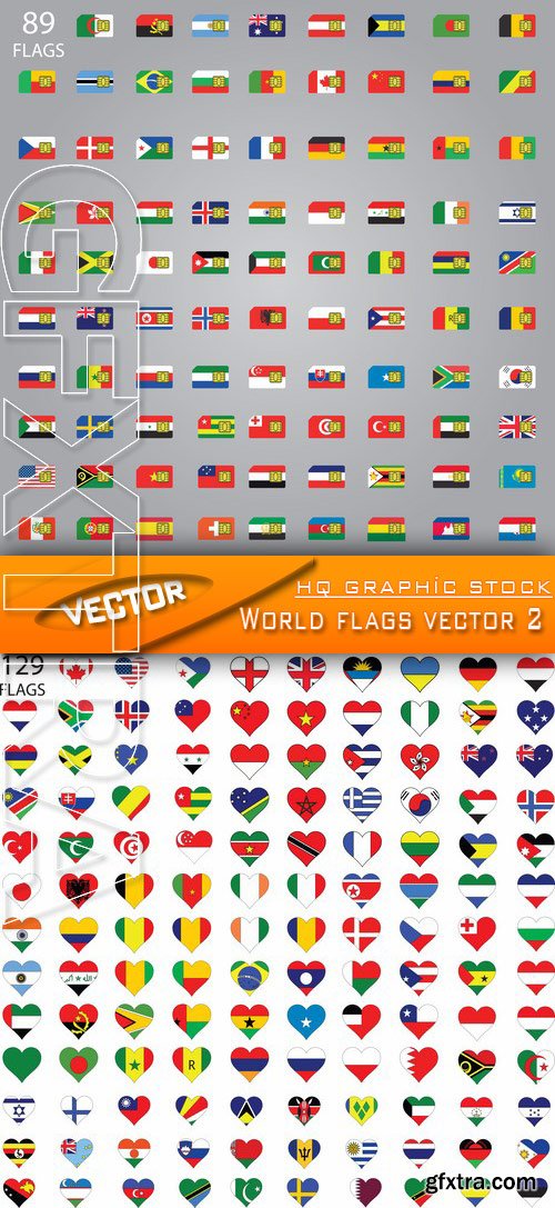 Stock Vector - World flags vector 2