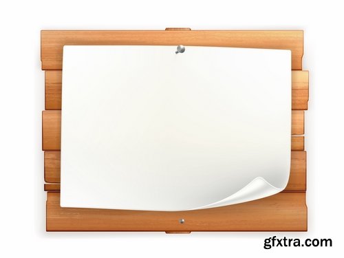Wooden boards and Indices in vector - 25 Eps
