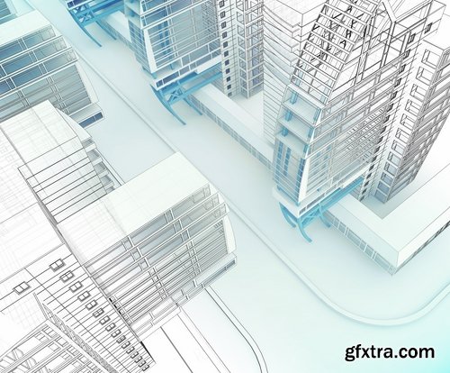 Drawings of buildings and exterior design stock images #2- 25 HQ Jpg