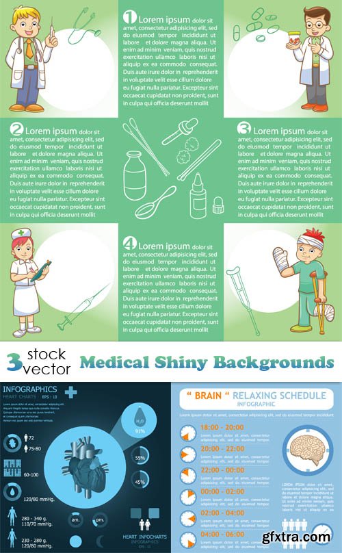Vectors - Medical Shiny Backgrounds