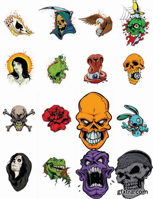 T-shirt Design elements #15 - 25 Eps