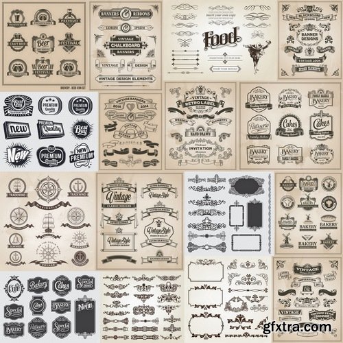 Menu Template design elements in vector #2 - 25 Eps