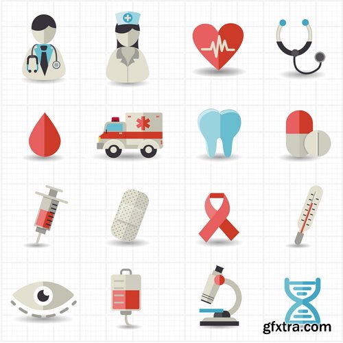 Amazing SS - Medical flat design, 25xEPS