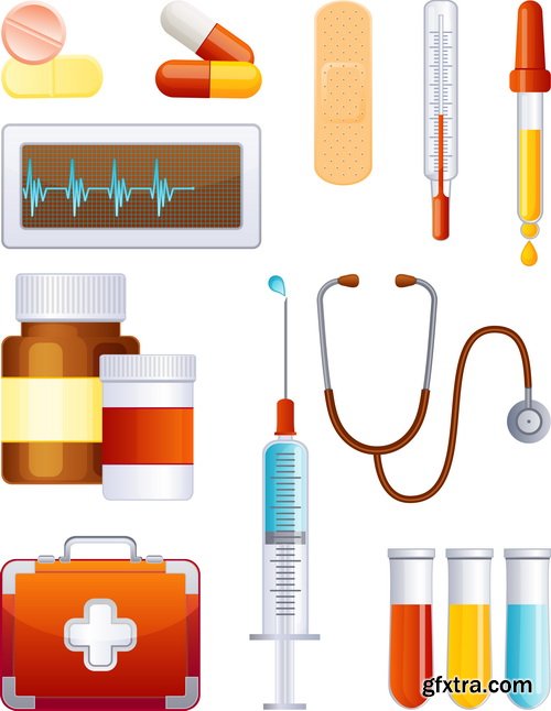 Amazing SS - Medical flat design, 25xEPS