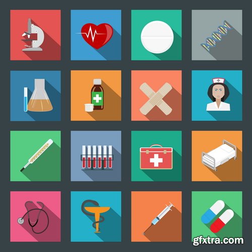 Amazing SS - Medical flat design, 25xEPS