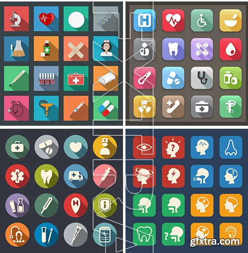 Amazing SS - Medical flat design, 25xEPS