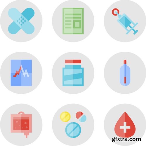 Amazing SS - Medical flat design, 25xEPS