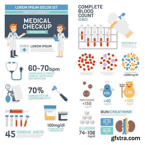 Amazing SS - Medical flat design, 25xEPS