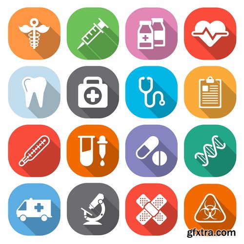 Amazing SS - Medical flat design, 25xEPS