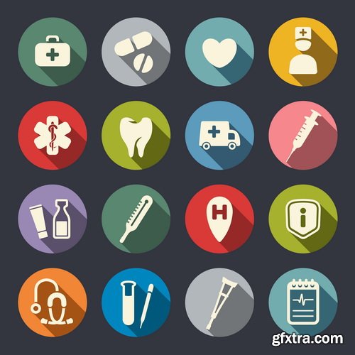 Amazing SS - Medical flat design, 25xEPS
