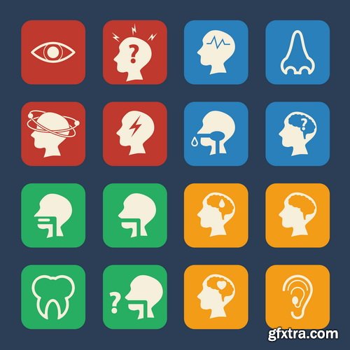 Amazing SS - Medical flat design, 25xEPS