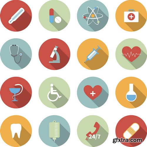Amazing SS - Medical flat design, 25xEPS