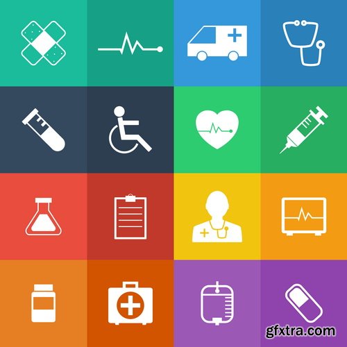 Amazing SS - Medical flat design, 25xEPS