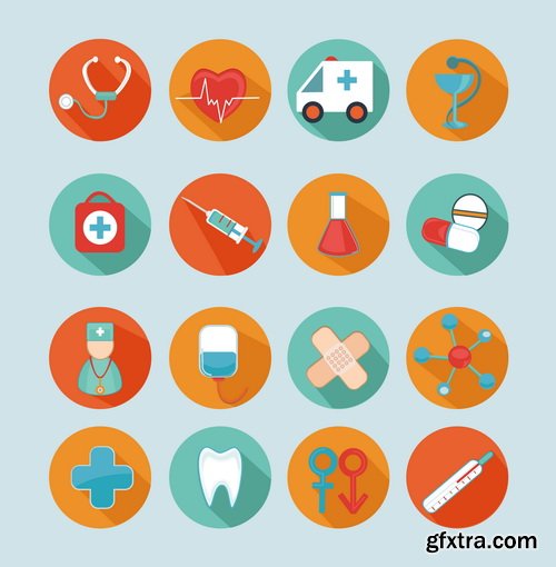 Amazing SS - Medical flat design, 25xEPS