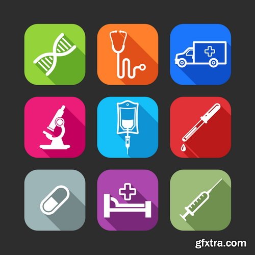 Amazing SS - Medical flat design, 25xEPS