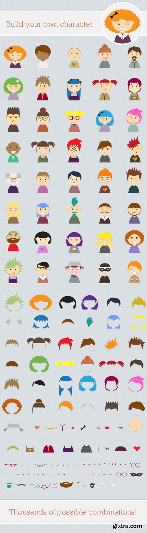 Vector Characters & Monsters Creation Kit[
