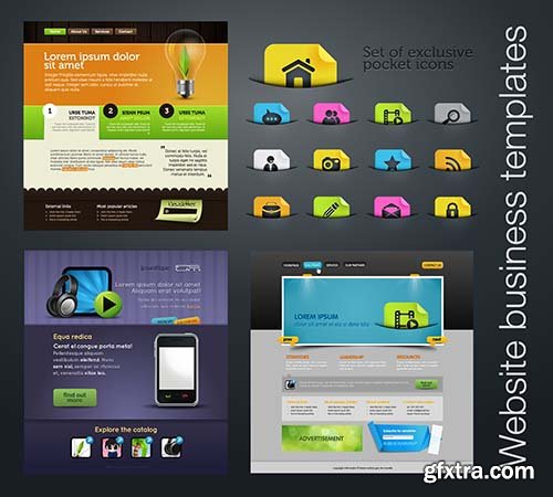 Vector Illustrations Pack - 25x EPS