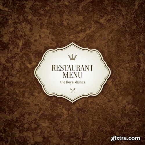 Menu Template design elements in vector by stock #3 - 32 Eps