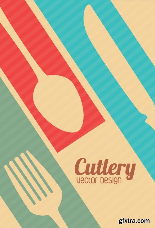 Menu Template design elements in vector by stock #3 - 32 Eps