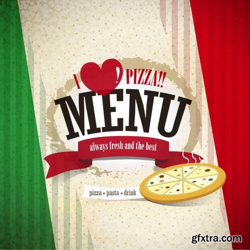 Menu Template design elements in vector by stock #3 - 32 Eps