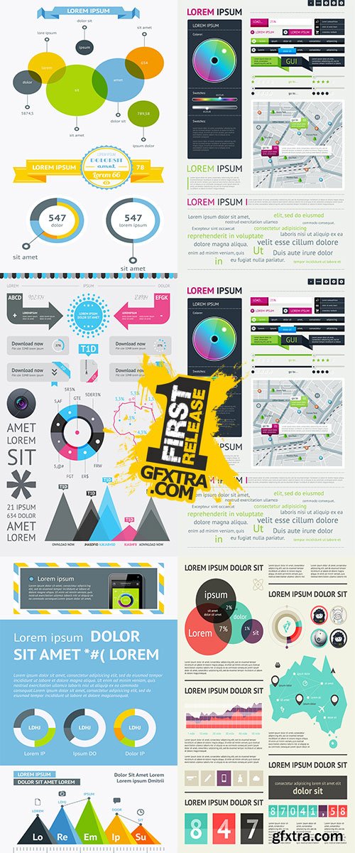 Stock: Flat Elements of Infographics