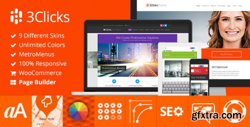 ThemeForest - 3Clicks | Responsive Multi-Purpose WordPress Theme v3.5.4