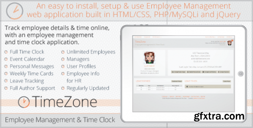 CodeCanyon - TimeZone Employee Management & Time Clock v1.4