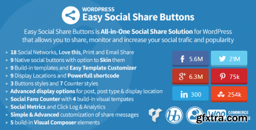 CodeCanyon - Easy Social Share Buttons for WordPress v1.3.9.5